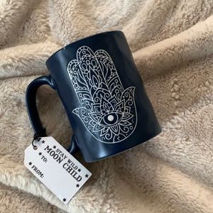 STAY WILD MOON CHILD evil eye of hamsa coffee mug
